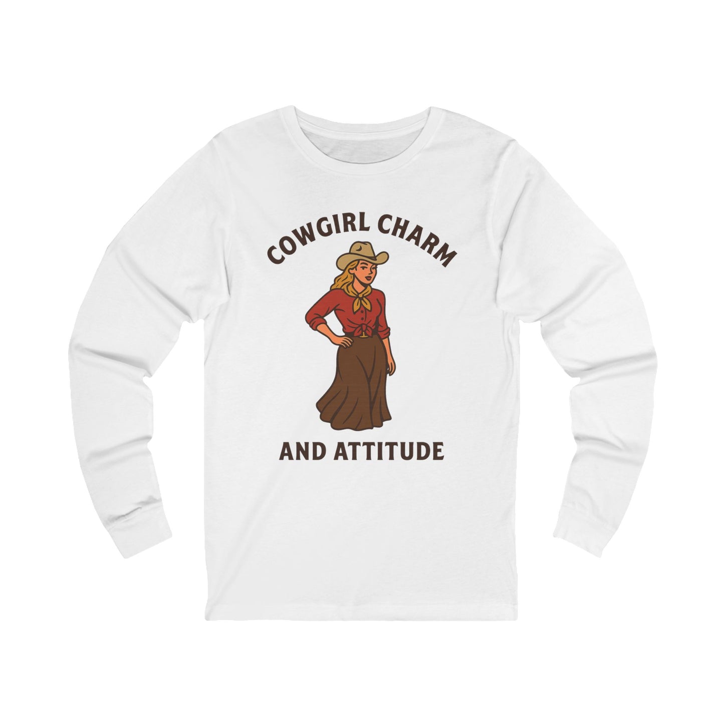 Cowgirl Charm and Attitude Long Sleeve Tee