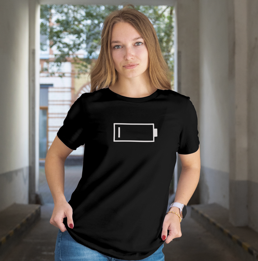 Low Battery — Minimalist Black Tee