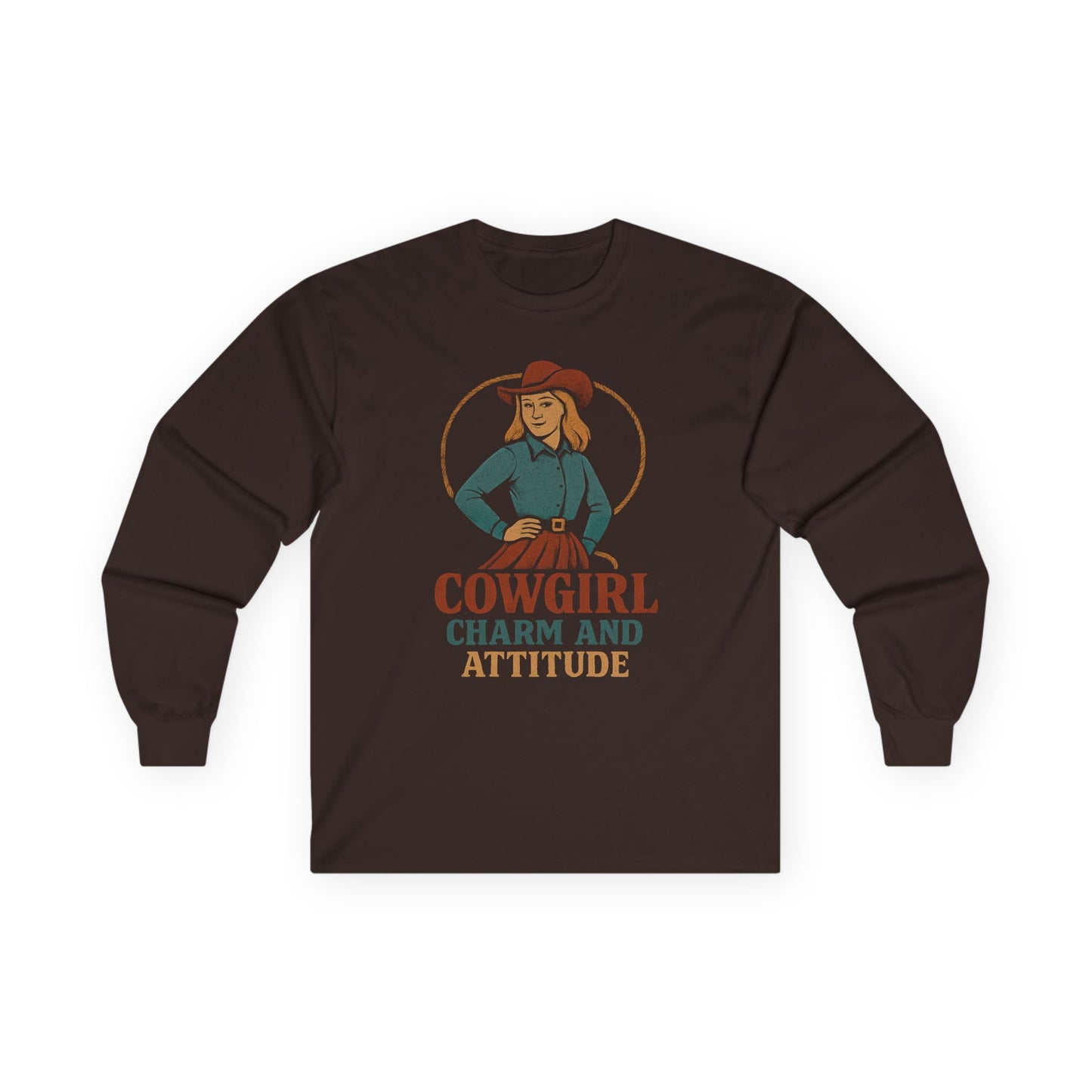 Cowgirl Charm and Attitude Long Sleeve Tee